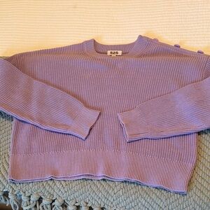 525 America Women's Lavender Crew Neck Sweater